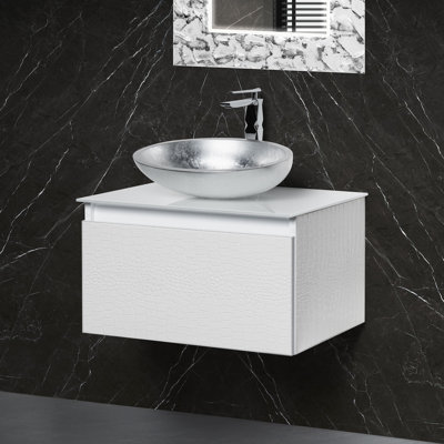 Meuble-lavabo simple avec comptoir