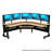 Foundry Bench 80" x 80" Extra Wide Height Adjustable L-Shaped Corner Standing Desk w/ USB & USBC Charging Ports.