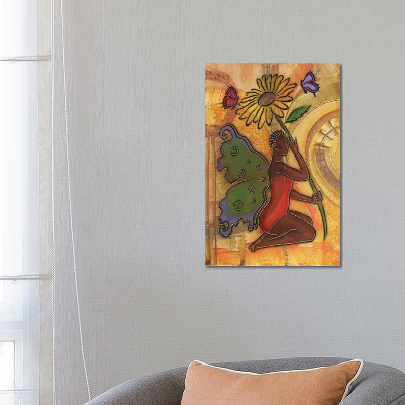 3 Butterflies by Fred Odle - Print on Canvas, Wrapped Canvas, 66.04 cm H x 45.72 cm W x 3.175 cm D