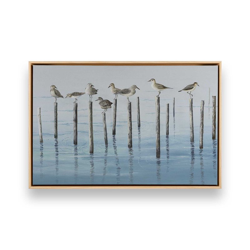 «Noonday Escapade», reproduction sur toile, Cadre américain en érable flottant, H 26 po x l 38 po x P 1,75 po