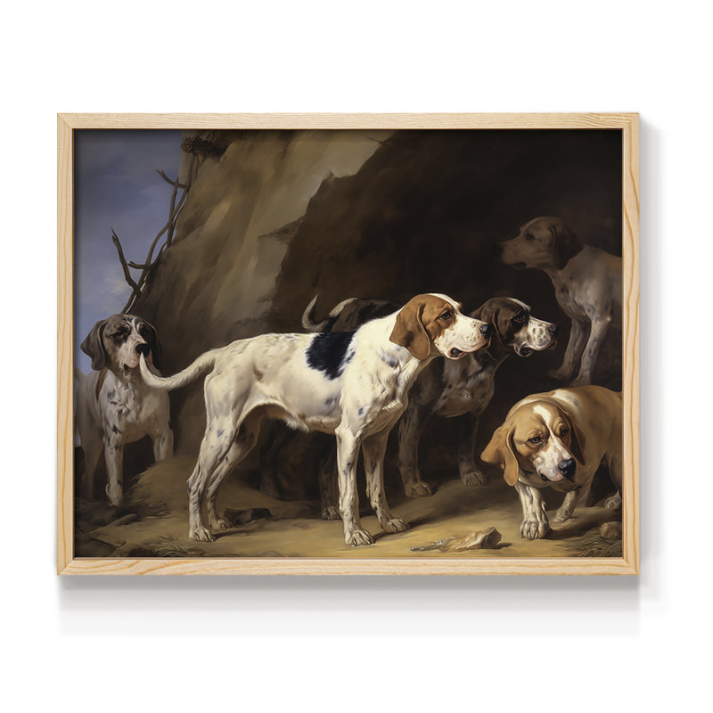 Faune - XCVII - Reproduction encadrée - Restickable, H 8 po x l 10 po, Naturel