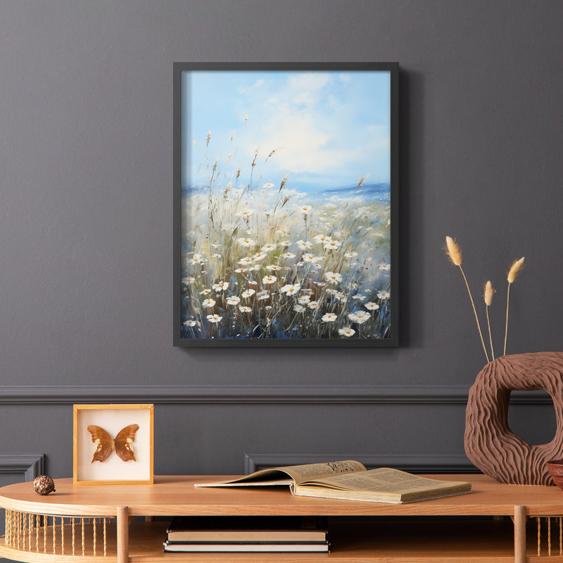 FLORAL Series XXV - reproduction encadrée de qualité supérieure - prête à être accrochée - aucun clou requis