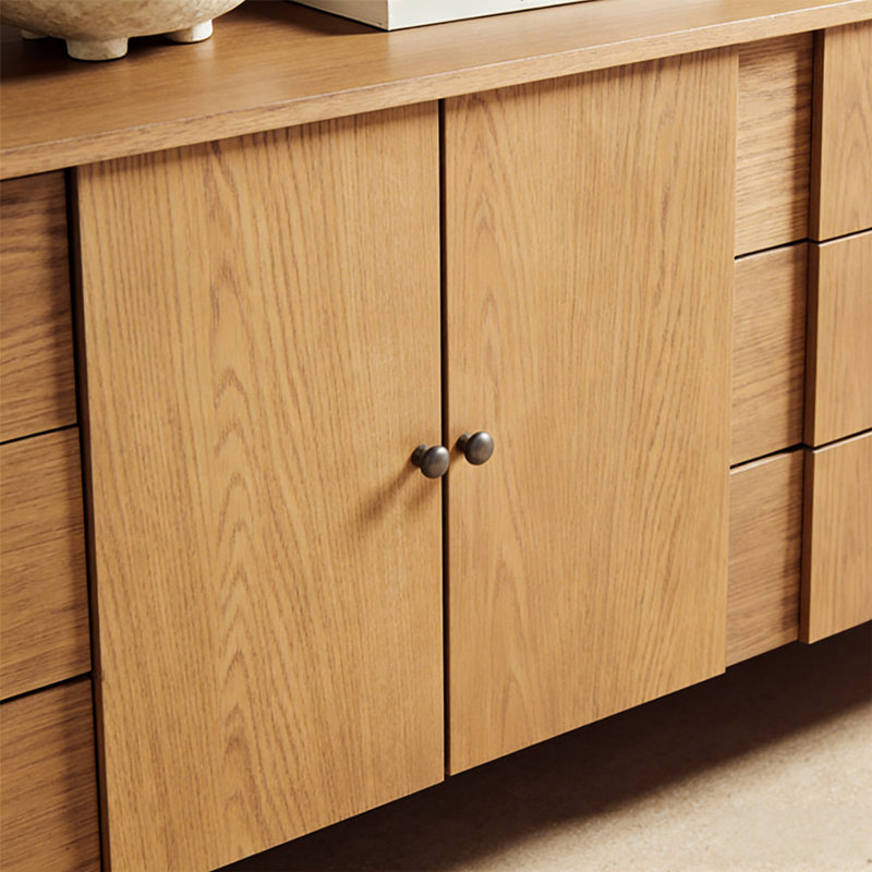 Armoire de rangement rétro de style français, Brun orangé