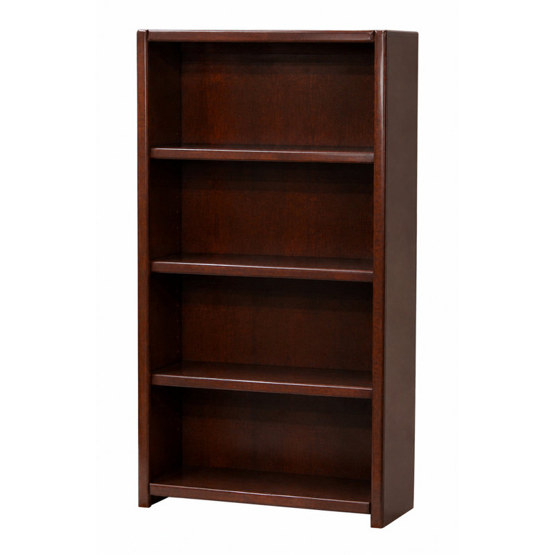 McKaylah Bookcase, Concord Cherry, (3 Shelf) 60” H x 32” W x 13” D