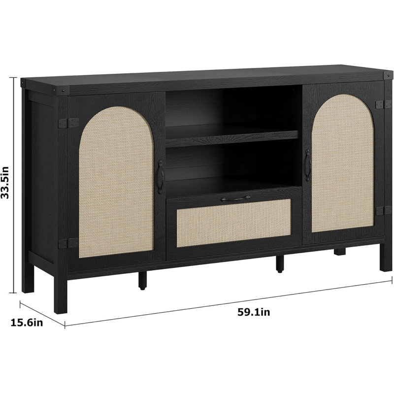 33.5cm Kitchen Pantry, Black