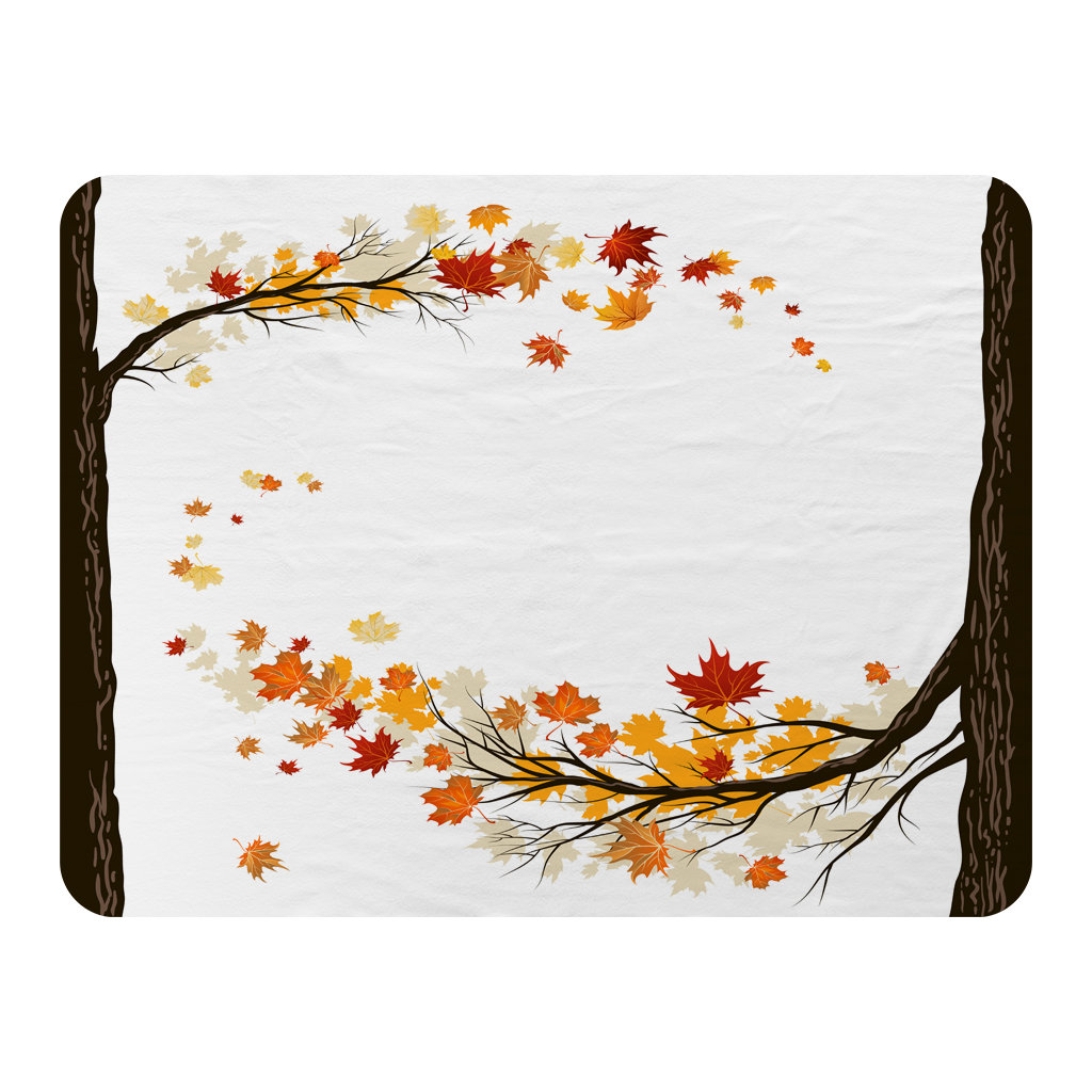 Harmond Autumn Trees Designer Blanket