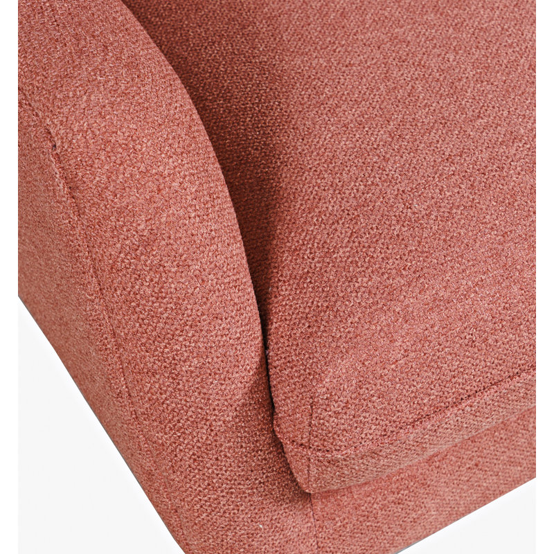 Fauteuil l 29 po en polyester, 100 % polyester rose, Rose