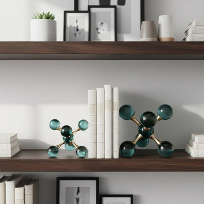 Serre-livres décoratifs pour la décoration intérieure - Serre-livres modernes, accessoire de décoration pour étagères et bibliothèques - 18 cm