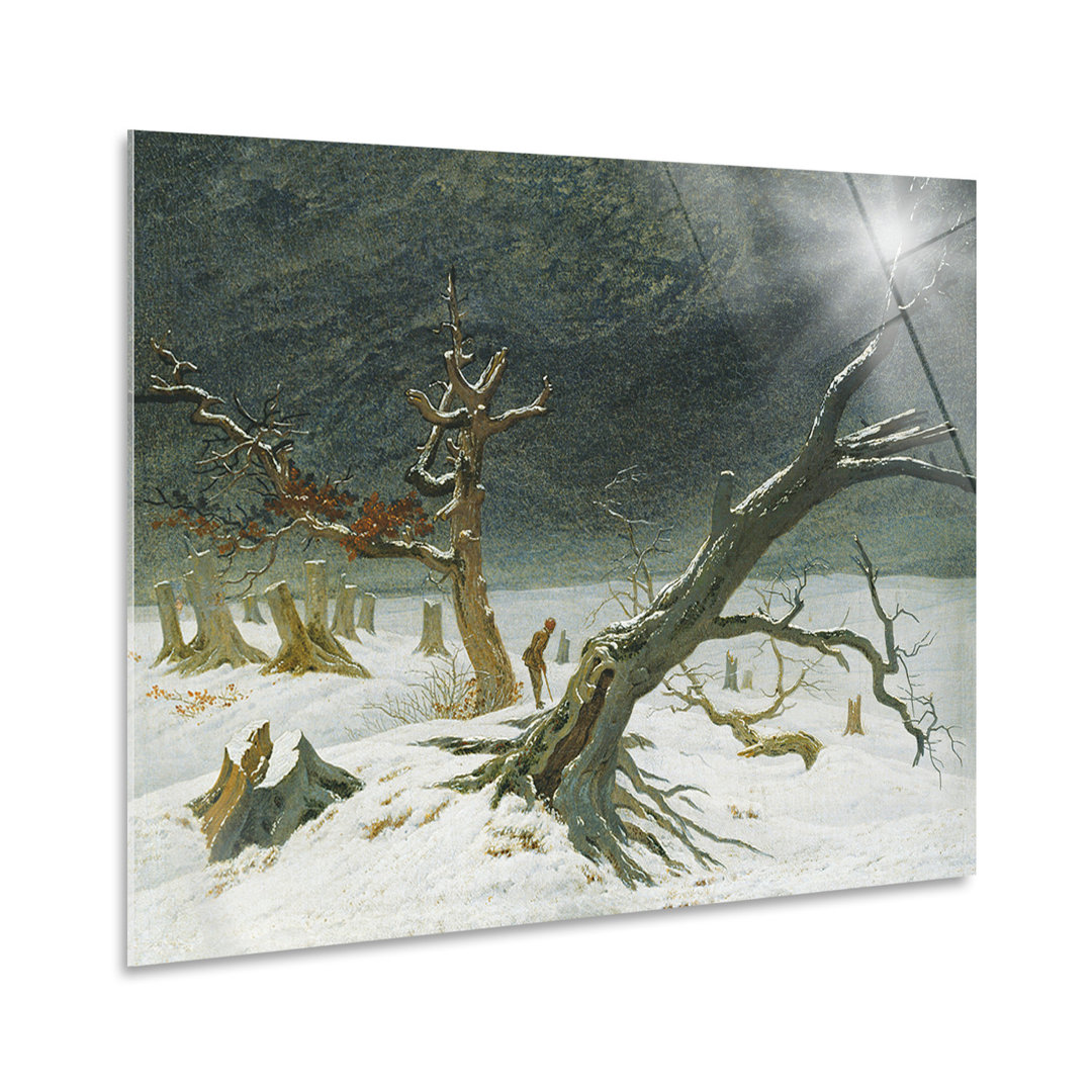 Wandbild Winterlandschaft von Caspar Friedrich