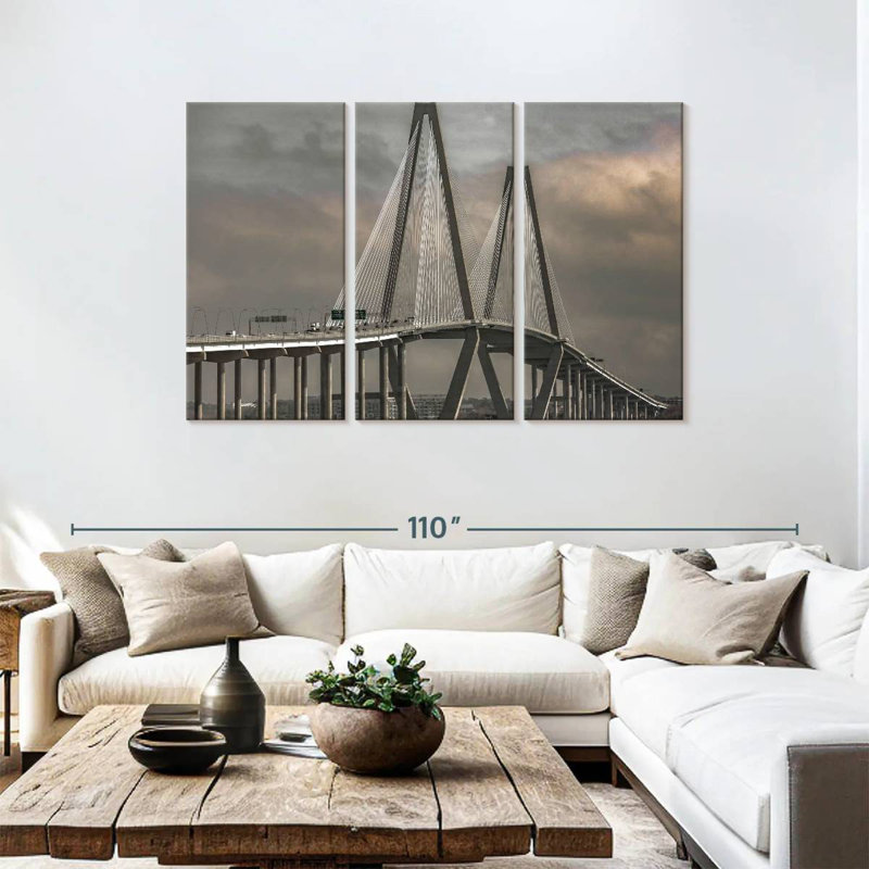 Nicci Iconic Ravenel Bridge, 48" H x 74" W