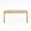 Table d'entrée moderne en placage de bois de ronce avec construction robuste-519799405