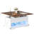 LED Farmhouse Lift Top Coffee Table, 3 In 1 Multi-Function With Hidden Compartment Storage
