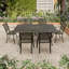 Vahag 71“W Classical Rectangular Cast Aluminum Outdoor Dining Table-88073968