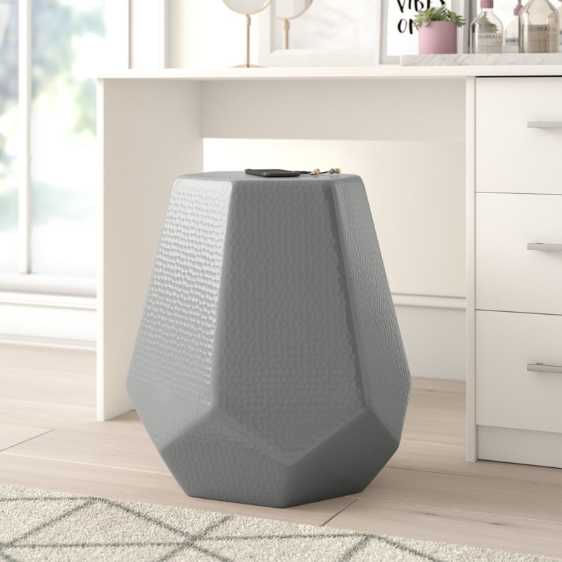 Tabouret d'appoint en aluminium Waights, Gris foncé