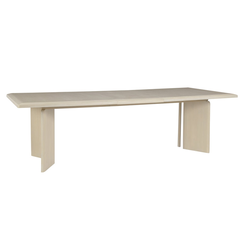 Eileadh Rectangular Leg Dining Table with 20-inch leaf