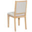 Ensemble 5 pièces de table de salle à manger extensible et 4 chaises rembourrées pour la salle à manger et le salon (naturel)