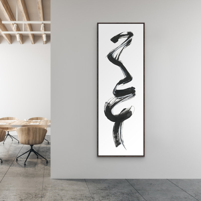 Anubis III par Jacob Lincoln - Peinture sur toile, H 88,5 po x l 31,5 po, Image gel brossé