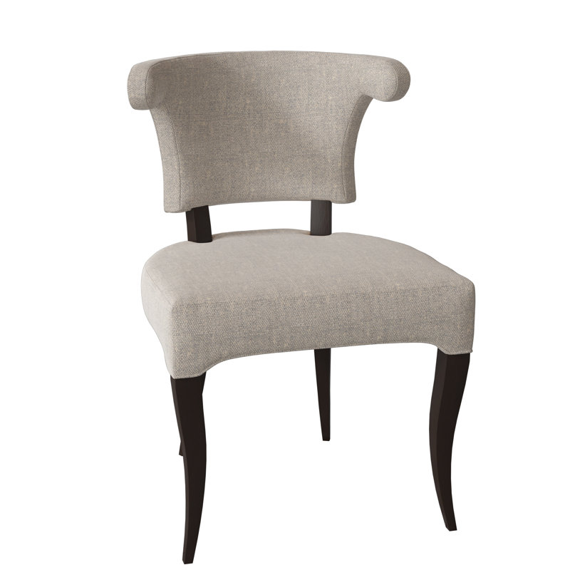 Athena Dining Chair, American Walnut, Filigree Ivory