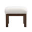 Fauteuil d'appoint rembourré avec repose-pieds