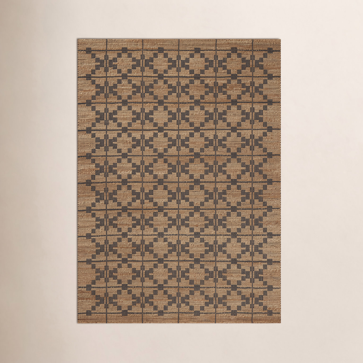 Chris Loves Julia x Loloi Judy Natural Graphite Rug, Runner 2'6" x 7'6"