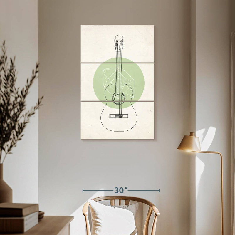 Guitare géométrique Abarca, H 57 po x l 36 po