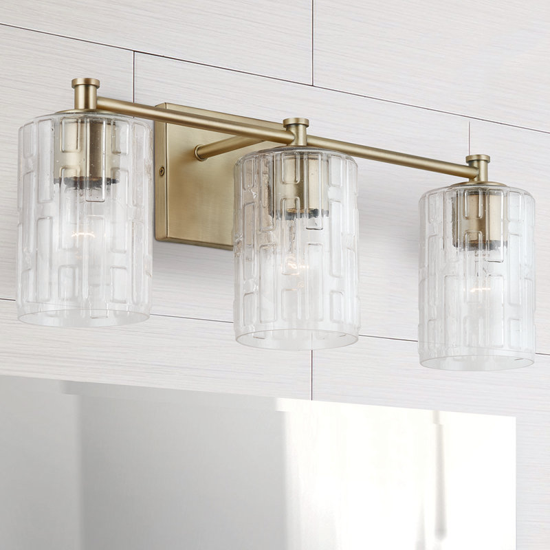 Yerington Dimmable Vanity Light, Aged Brass, 3