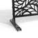 Helary 6.5 ft. H x 4 ft. W Metal Privacy Screen with Leave Pattern