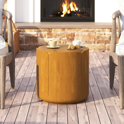 19.29"H Round Outdoor Indoor Side Table