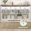 Buffet 63 "à conception cannelée avec 4 portes et 3 tiroirs-661518026