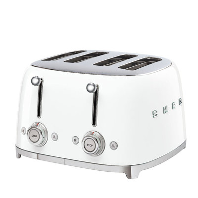 Smeg TSF03 50s Style Retro Four Slice Toaster