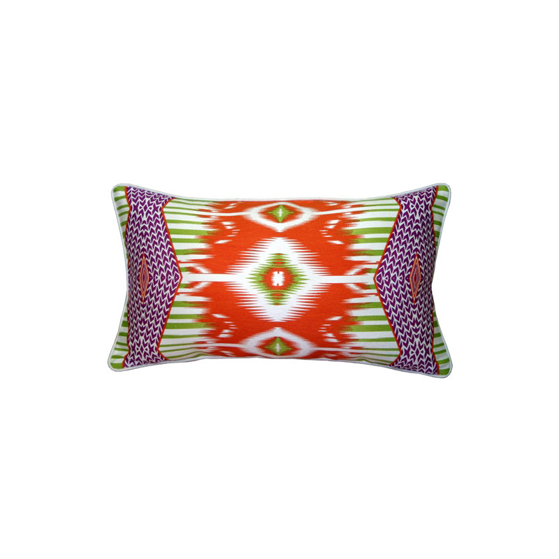 Coussin lombaire électrique Ikat, Orange