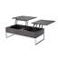 Table basse rectangulaire avec plateau relevable