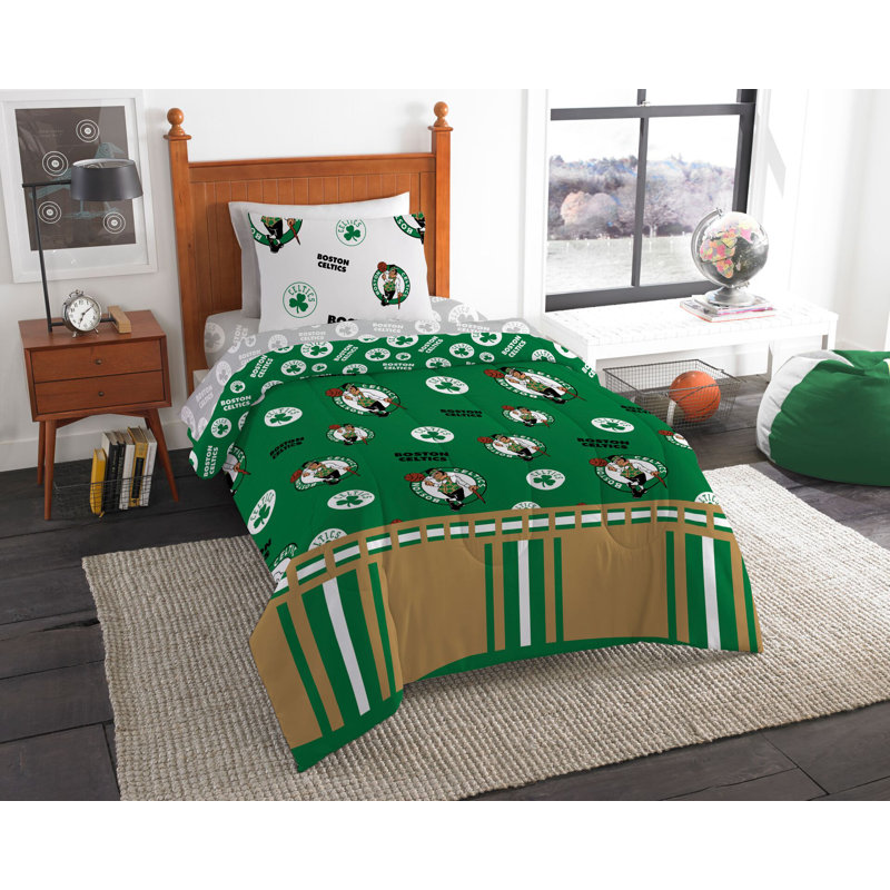 Modern & Contemporary Polyester Comforter, Twin Comforter + 3 Additional Pieces, Boston Celtics