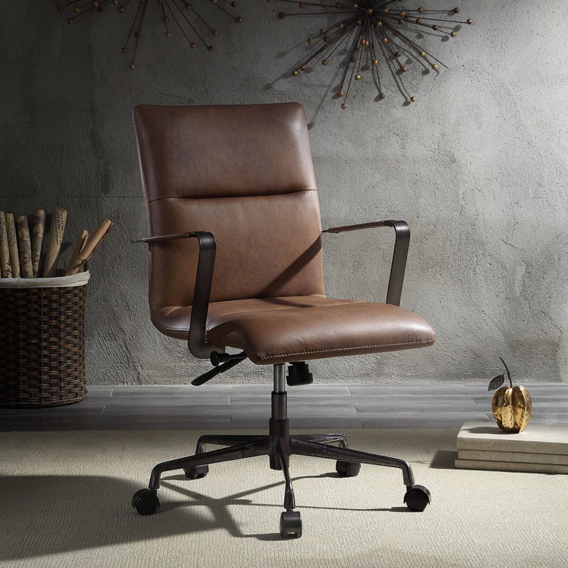 Fauteuil de conférence en cuir véritable Springtown