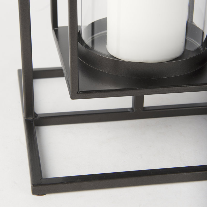 Tabletop Lantern, 24" H x 9.25" W x 9.25" D