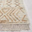 Tapis en jute / coton tissé à la main de couleur naturelle Karlena-64440707