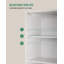 Tall Bathroom Cabinet, Slim Storage Cabinet with1 Drawer and 2 Doors, Tall Narrow Cupboard with Adjustable Shelf, for Bathroom, Living Room, Bedroom, Kitchen, Hallway-1568518448