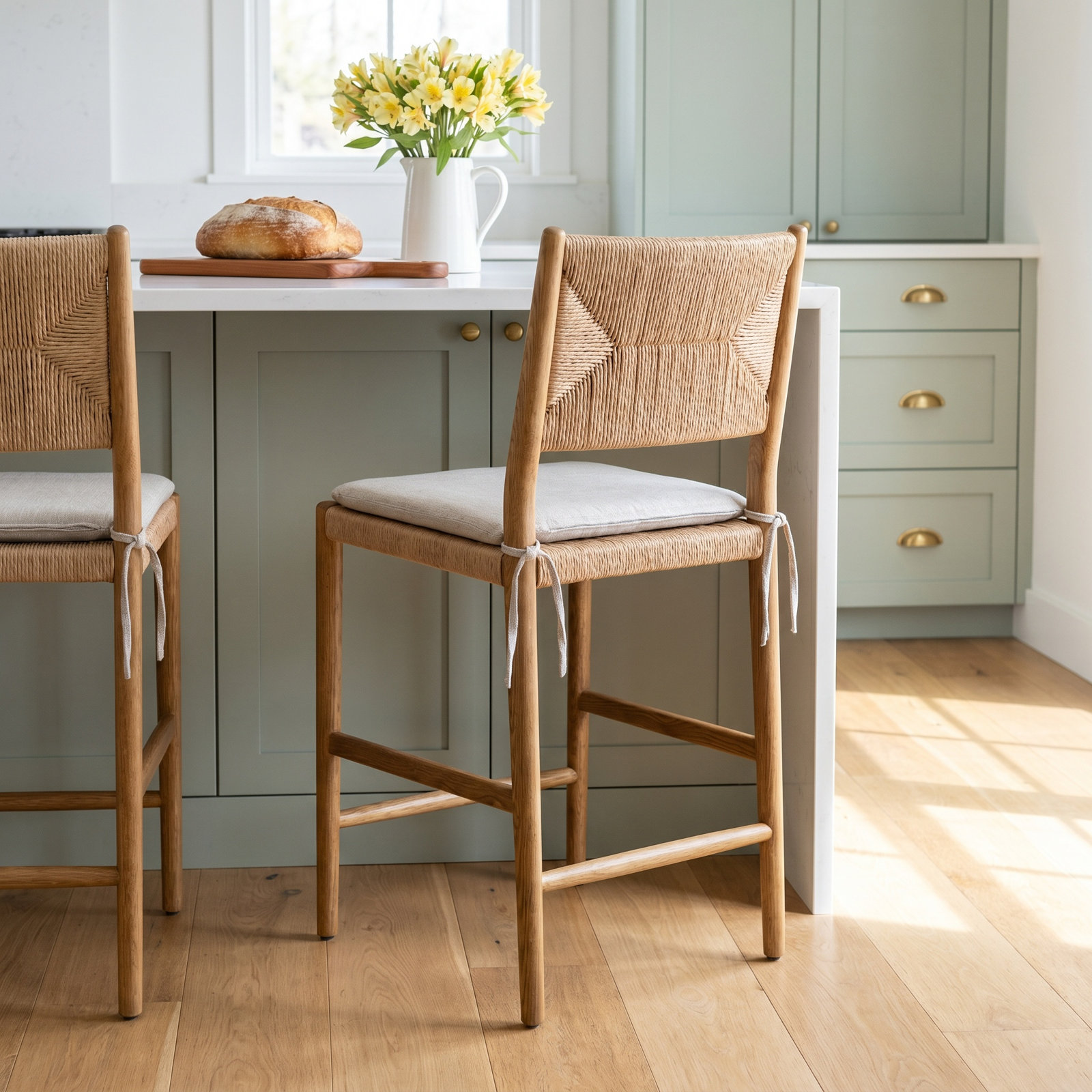 Dara Bar and Counter Stool, Gray, Brown, Counter Stool (25.08" Seat Height)
