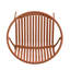 Ensemble de salle à manger extensible 7 pièces avec chaise empilable, orange et teck 7 pièces-1181559851-1181559850