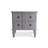 Ribbed Solid Wood Accent Chest