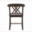 Walnut Cross Back Counter Height Stools (Set of 2)