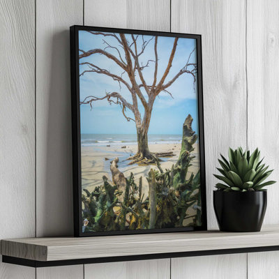 «Weathered Wood on the Beach» par Martin Podt, reproduction d'art