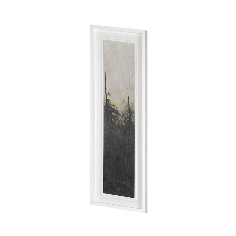 «Pacific Northwest» par Sandra Lafrate, reproduction d'art encadrée à la main mat sous verre, Panel VI