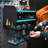 Banjeet Power Tool And Drill Storage Unit Charging Station For 4 Tools And 2 Shelves