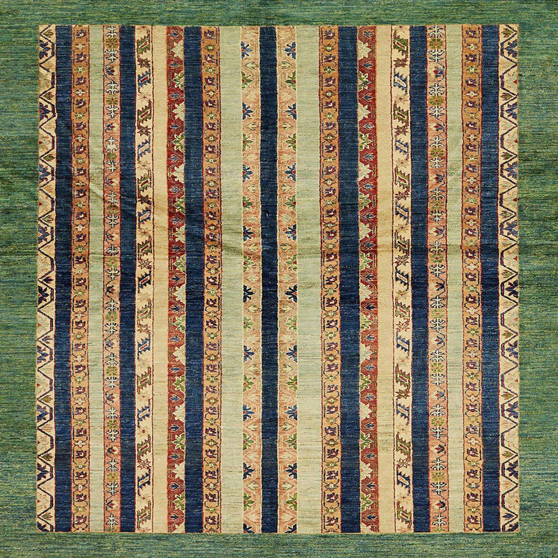 Tapis abstrait moderne 634, Carré 4 pi