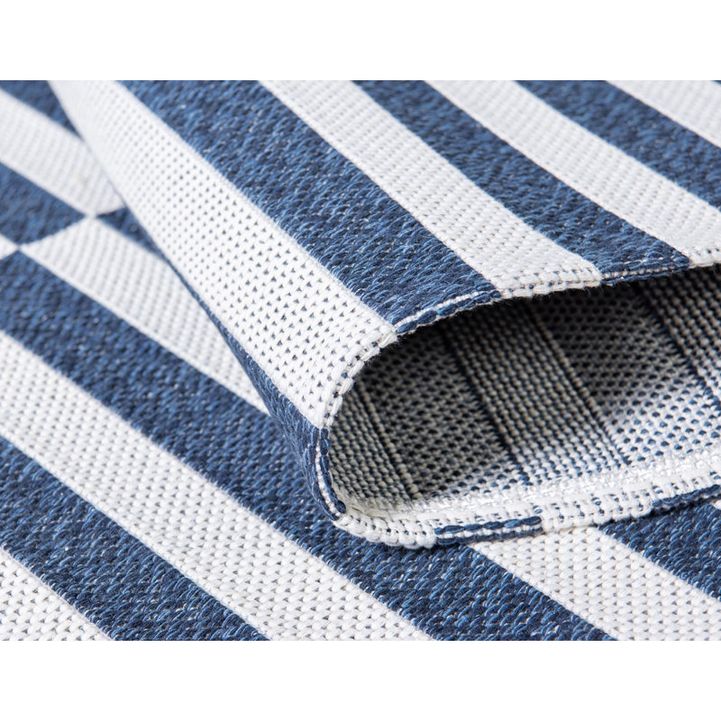 California Cotton Striped Indoor Rug, Rectangle 2'2" x 3'