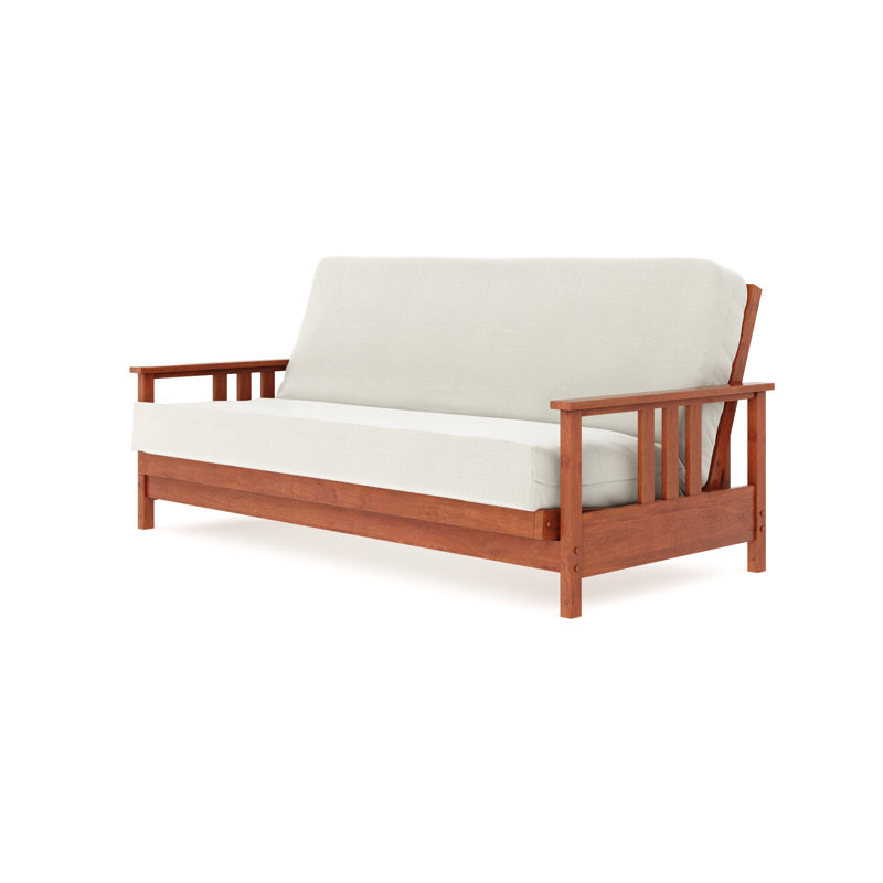 Denali Futon Frame, Warm Cherry, 37'' H x 85.25'' W x 42'' D
