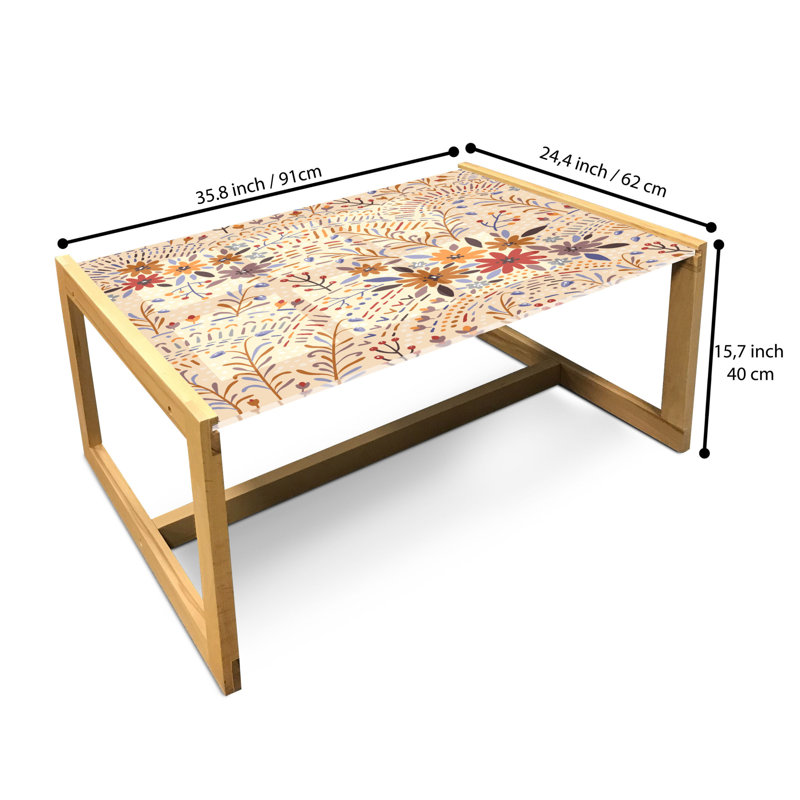 Jahiyah Sled Coffee Table, 90cm H x 62cm W x 40cm D