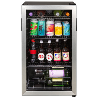 Kuhla K48BC101SS 90 Can Beverage Cooler in Stainless Steel