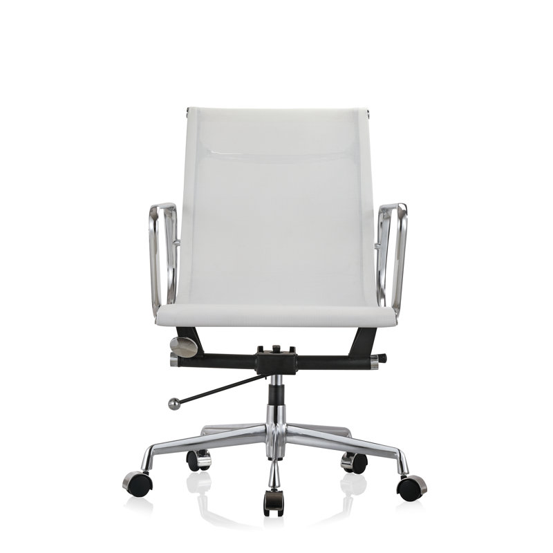 Chaise de travail en filet Andzelika, Blanc